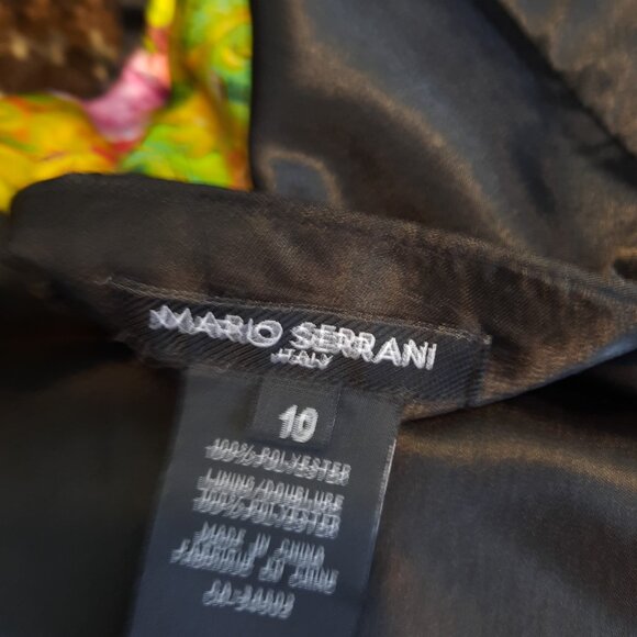 Size 10 Elegant Black Floral Summer Midi Evening Party Office Midi Skirt - Picture 6 of 9